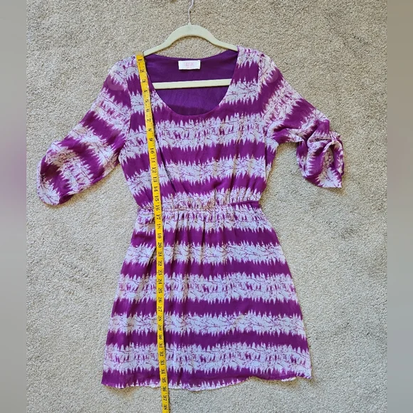 ModCloth/Peach Love California Purple Mountain Dwelling Mini Dress Size M - Picture 9 of 11